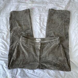 Jessica Y2K Grunge Script Print Straight Leg Pants 32” Waist